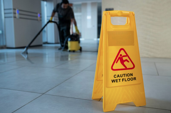 Neon Clean crew finishing a commercial cleaning job in Santa Barbara